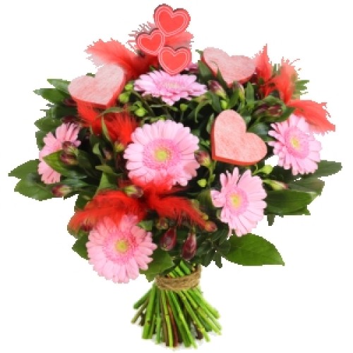 â ¤ Bouquet â ¤ for love (Larger bouquet of love including hearts and feathers)